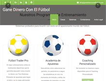 Tablet Screenshot of ganedineroconelfutbol.com